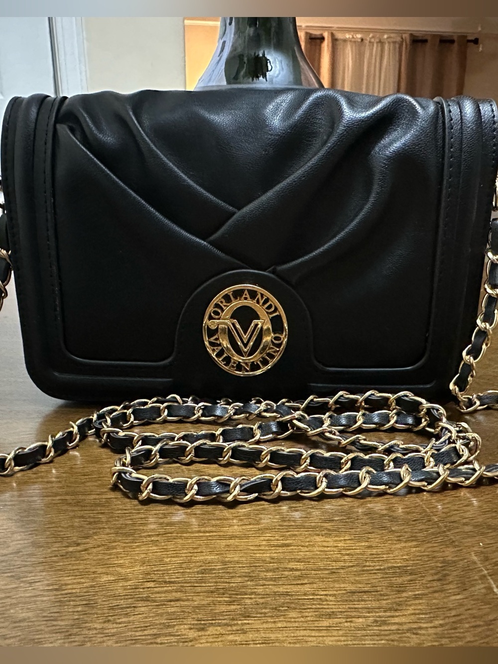Valentino Orlandi Black Quilted Crossbody - Picture 6 of 8